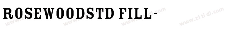 RosewoodStd Fill字体转换